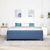vidaXL Bettrahmen mit Matratze Blau 180 x 200 cm Stoff