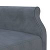 vidaXL Schlafsofa in L-Form Dunkelgrau 271x140x70 cm Samt