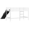vidaXL Kinder-Loftbett mit Rutsche Wei&szlig; und Anthrazit 74,5 x 190 cm