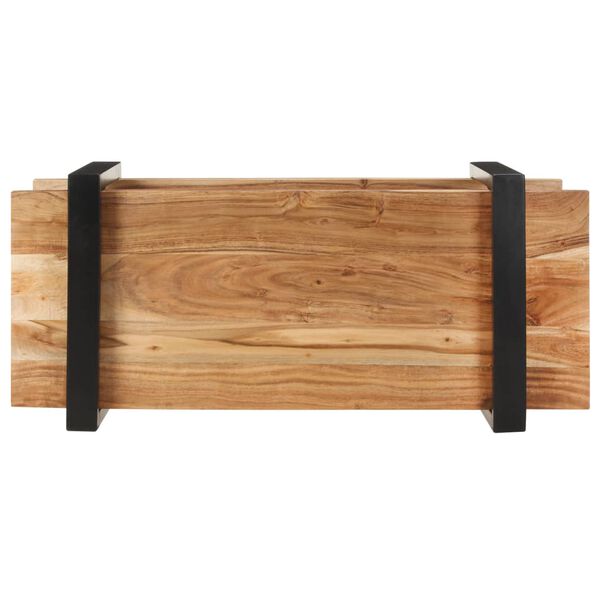 vidaXL TV-Schrank 90x40x40 cm Massivholz Akazie