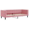 vidaXL Tagesbett Ausziehbar mit Schubladen Rosa 80x200 cm Samt