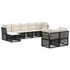 vidaXL Gartensofa-set 9 stk. Schwarz Poly-Rattan