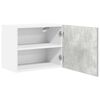 vidaXL H&auml;ngeschrank mit T&uuml;r 2 pcs Betongrau und Wei&szlig; 50 x 31 x 40 cm