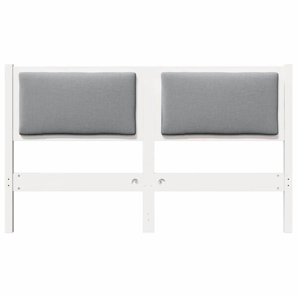 vidaXL Kopfteil Sonstiges Wei&szlig; 140 cm Massivholz Kiefer