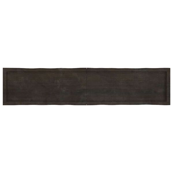vidaXL Tischplatte 180x40x(2-6) cm Massivholz Behandelt Baumkante