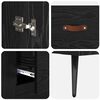 vidaXL Highboard Schwarz Eichen-Optik 69,5 x 34 x 180 cm Holzwerkstoff