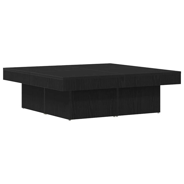 vidaXL Couchtisch Schwarz Eichen-Optik 90 x 90 x 28 cm Holzwerkstoff