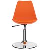 vidaXL Esszimmerst&uuml;hle 2 Stk. Drehbar Orange Kunstleder