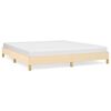 vidaXL Bettgestell ohne Matratze Creme 180x200 cm Stoff