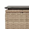 vidaXL 6-tlg. Garten-Sofagarnitur mit Kissen Beige Poly Rattan