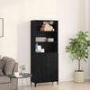 vidaXL Highboard Schwarz Eichen-Optik 69,5 x 32,5 x 180 cm