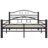 vidaXL Bettgestell Schwarz Metall 120x200 cm
