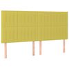 vidaXL Boxspringbett mit Matratze Gr&uuml;n 180x200 cm Stoff