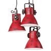 vidaXL H&auml;ngelampe 25 W Rot 30x30x100 cm E27
