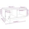 vidaXL Couchtisch Grau 80x50x35,5 cm Massivholz Kiefer