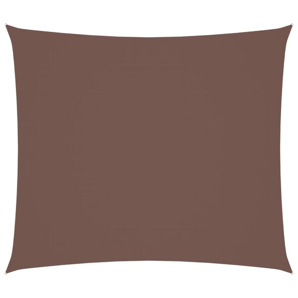 vidaXL Sonnensegel Oxford-Gewebe Rechteckig 2,5x3 m Braun