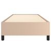 vidaXL Bettgestell Cappuccino-Braun 90x190 cm Kunstleder