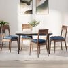 vidaXL Sitzkissen 4 pcs Blau 40 x 40 cm Cordstoff