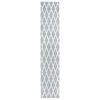 vidaXL Teppichl&auml;ufer BCF Grau und Wei&szlig; 80x450 cm