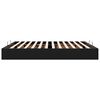 vidaXL Ottoman-Bett ohne Matratze Schwarz 180x200 cm Kunstleder