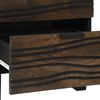vidaXL Nachttisch 2 pcs Walnuss 40 x 33 x 46 cm Massivholz Akazie