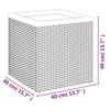vidaXL Pflanzk&uuml;bel Schwarz 40x40x40 cm Poly Rattan
