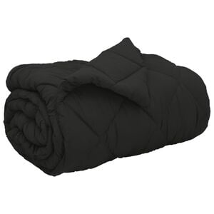 vidaXL Winterbettdecke 135 x 200 cm 450 g/m&sup2; Schwarz