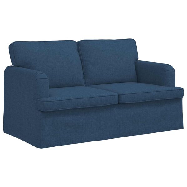 vidaXL Sofa 120cm Blau Metall