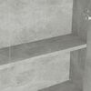 vidaXL Bad-Spiegelschrank 60x15x75 cm MDF Betongrau