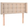 vidaXL Kopfteil mit Ohren Cappuccino-Braun 83x16x78/88 cm Kunstleder
