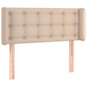 vidaXL Kopfteil mit Ohren Cappuccino-Braun 83x16x78/88 cm Kunstleder