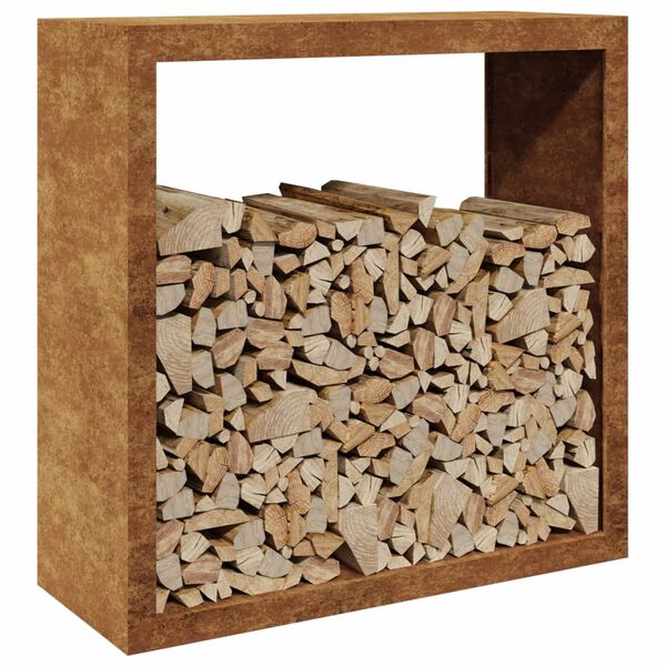 vidaXL Brennholzregal 100x40x100 cm Wetterfester Stahl