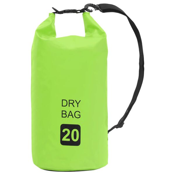 vidaXL Trockensack Gr&uuml;n 20 L PVC