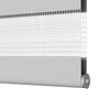 vidaXL Doppelrollo Hellgrau 120x100 cm Stoffbreite 115,9 cm Polyester