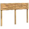 vidaXL Kopfteil mit Live Edge ROSTOCK Wei&szlig; 150 cm Massivholz Akazie