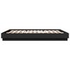 vidaXL Bettgestell mit LED Schwarz 200x200 cm