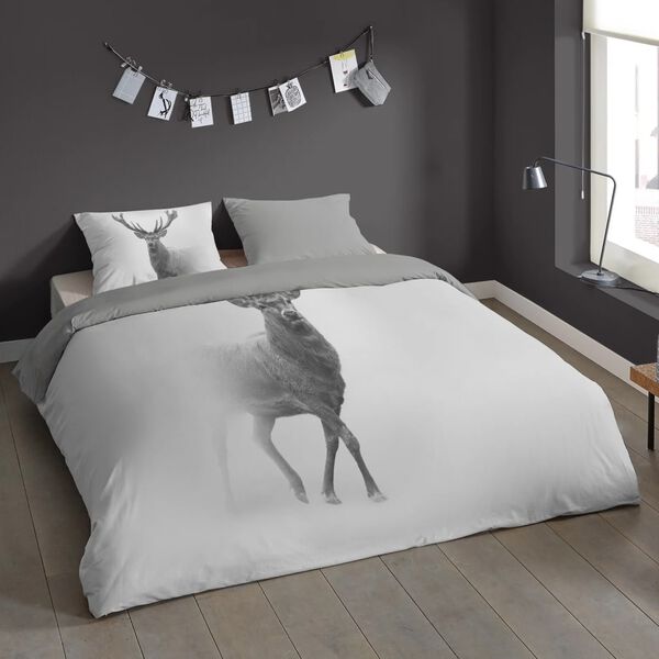 Pure Bettw&auml;sche-Set GREY DEER 240x200/220 cm