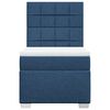vidaXL Boxspringbett mit Matratze Blau 100x200 cm Stoff