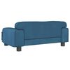 vidaXL Hundebett Blau 70x45x30 cm Samt