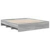 vidaXL Bettrahmen Graues Sonoma 200 x 200 cm Holzwerkstoff