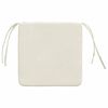 vidaXL Sitzkissen 4 pcs Creme 40 x 40 x 3 cm Samt