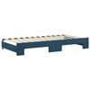 vidaXL Tagesbett Ausziehbar Blau 100x200 cm Samt