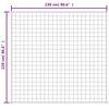vidaXL Gewichtsdecke Hellcreme 220x230 cm 15 kg Stoff