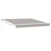 vidaXL Markise Hellgrau 3 x 2,5 m Polyester und Metall