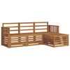 vidaXL Sofagarnituren 4 pcs Natur Massivholz Akazie