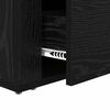 vidaXL Nachttisch Schwarz Eichen-Optik 35 x 60 x 50 cm Holzwerkstoff