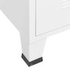 vidaXL Industrial Kleiderschrank Wei&szlig; 90x50x180 cm Metall