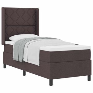 vidaXL Boxspringbett mit Kissen Dunkelbraun 200 x 80 cm Stoff