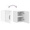 vidaXL K&uuml;chenschrank Lucca 2 pcs Hochglanz Wei&szlig; 30 x 31 x 40 cm