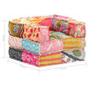 vidaXL Modularer Pouf Patchwork Stoff